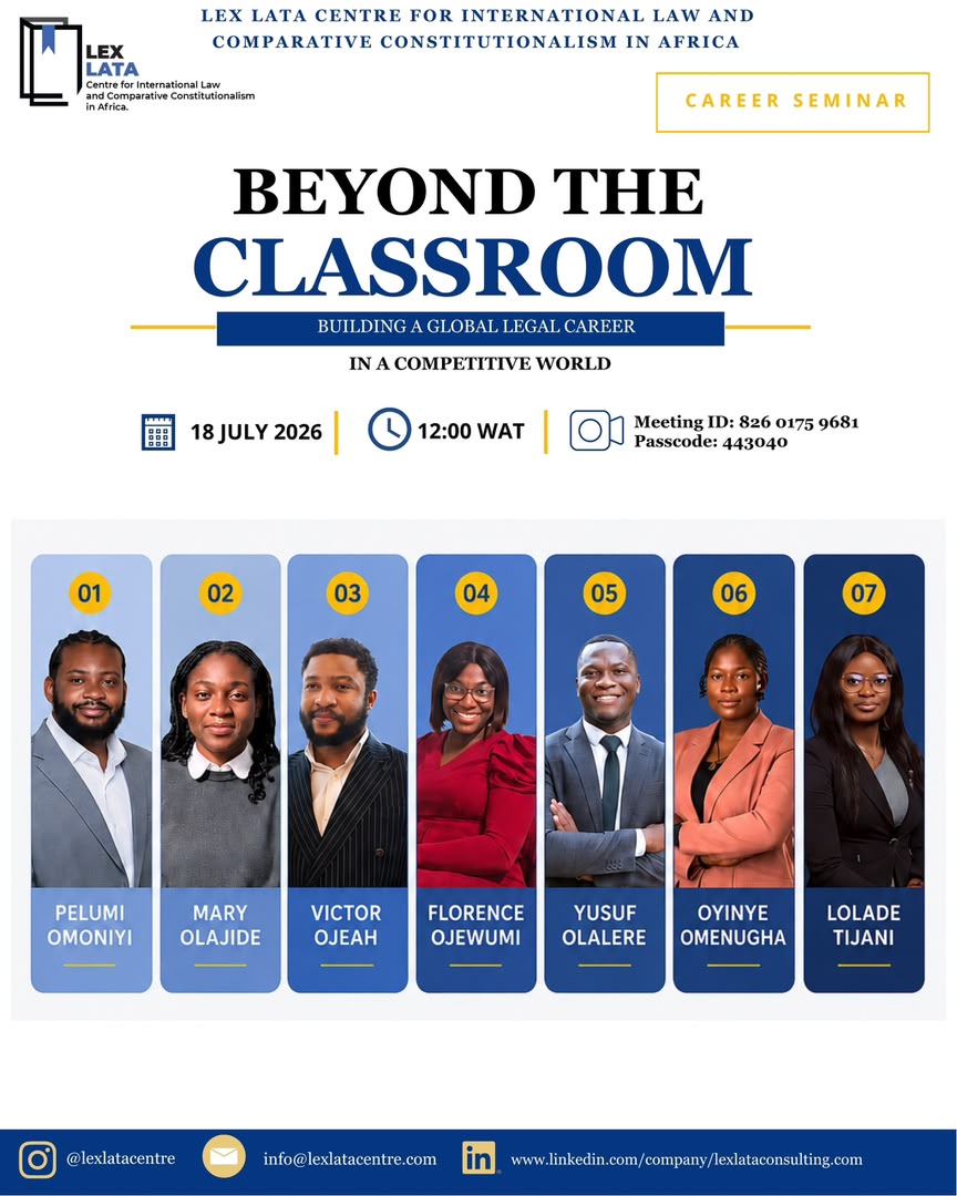 LexLataCentre's tweet photo. In just four days, the Lex Lata Center will host its annual career seminar. This is not just an ordinary event; it is an intensive experience that prepares you for true professional growth. 

The flyer contains details on our stellar lineup of excellent speakers. https://t.co/3C1eey8SWf