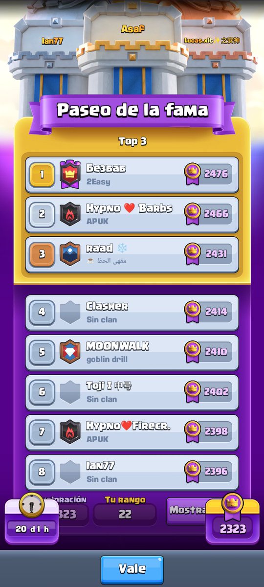 cota469985's tweet photo. Recordar los buenos momentos de este mazo nunca está de más ! Después de todo fue el mazo que me dió mi primer top 100 https://t.co/tXaYBHFOEK