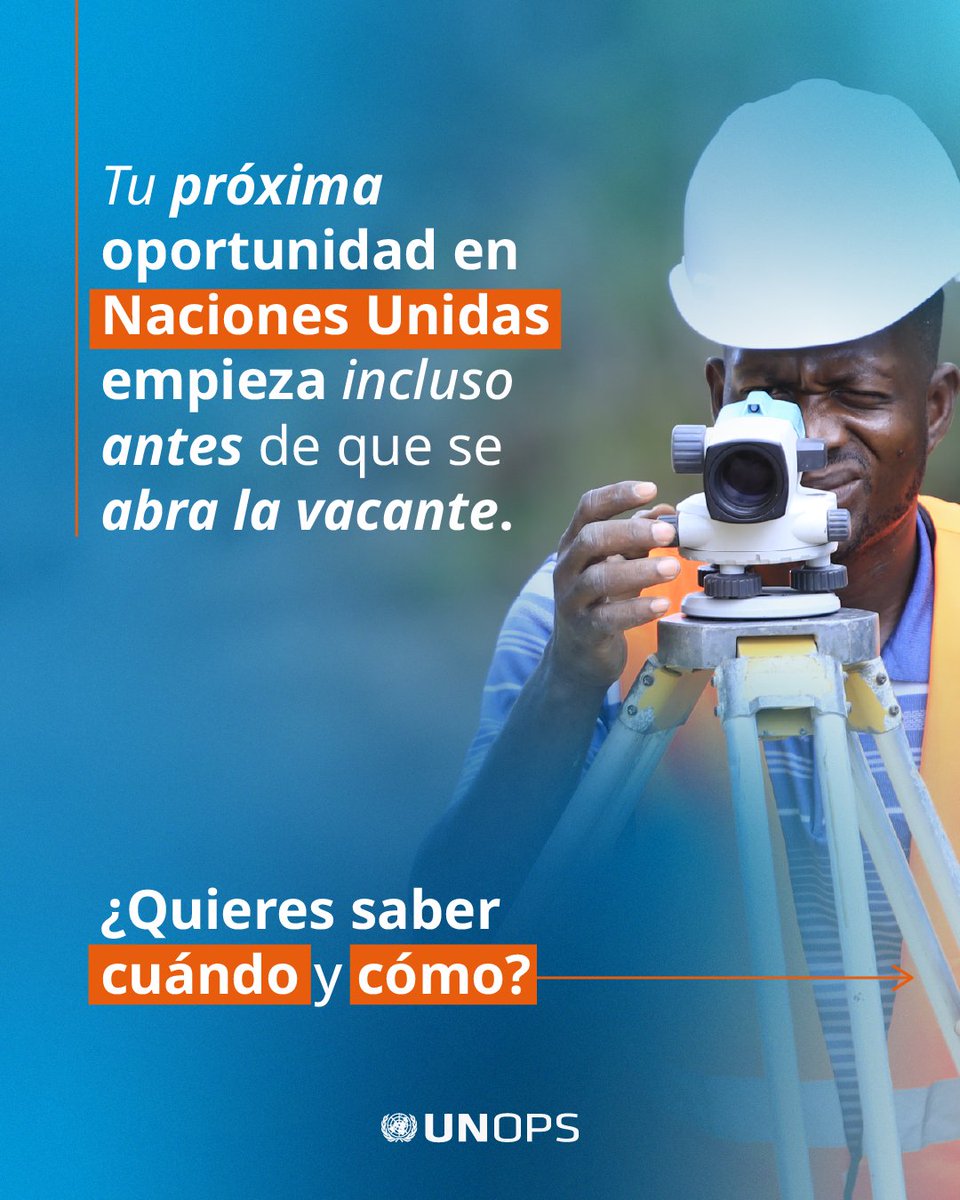 UNOPS_es's tweet photo. ¿Te interesa desarrollar una carrera internacional en las Naciones Unidas? En el taller UN Career Starter Kit te explicamos cómo postular de forma estratégica.

16 de julio - 12:00 p. m. (Barbados) / 11:00 a. m. (Panamá)
Evento virtual en inglés
Registro: https://t.co/CuvVyclKuR https://t.co/lFfUtx8mf9