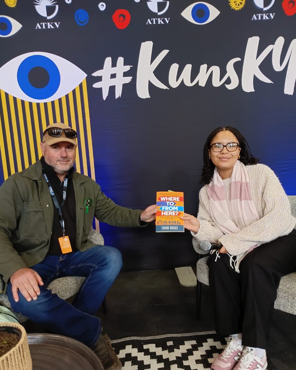 jbp_local's tweet photo. Charles Smith in conversation with Tara Roos about 'Where to from here?' Vrystaat Arts Festival 2026. https://t.co/GarjWlWiRl