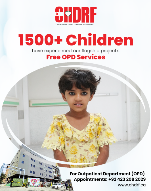 chdrfofficial's tweet photo. At the #OPD of our flagship project, 1,500+ children have been provided free services. Both pre-op &amp; post-op #ECHO are included. For appointments: +924232082029.
#OutpatientDepartment #Echocardiography
#CompassionandCareForLittleHeartbeats
#CHDRF #CHD #Charity
@captainmisbahpk https://t.co/4IToYpOfaF