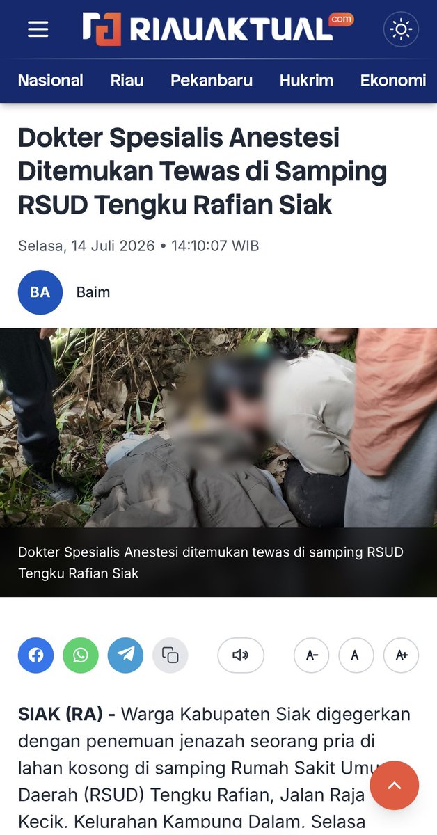 diplomatsehat's tweet photo. Innalillahiwainalillahi Rojiun 🥀🥀🥀

PPDS kembali memakan korban, dari Dokter Residen Anestesi UNRI🥹

https://t.co/5bsqfi3roH https://t.co/G2xu0w1F7E