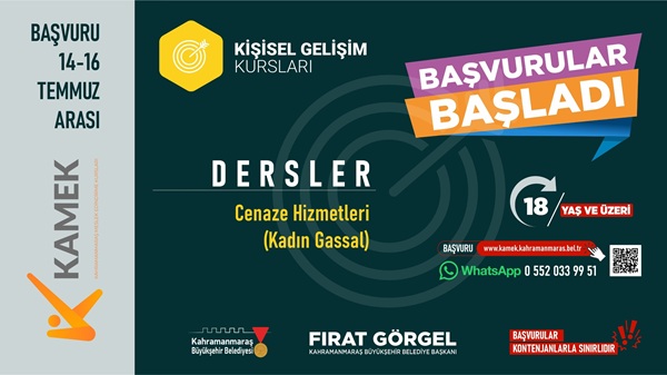 Marasexpress's tweet photo. KAMEK’te Kadın Gassal Kursuna Başvurular Başladı https://t.co/lkNobklHq9 https://t.co/dyGnPIUoQL