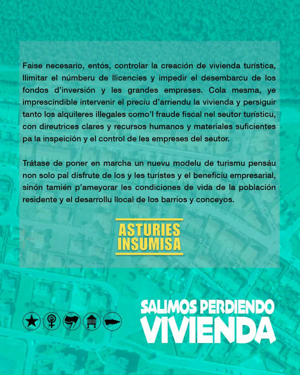 Asturies_insu's tweet photo. UNA ASTURIES PA VIVIR Y NON PA ESPECULAR. NON A LA XENTRIFICACIÓN

Instagram: https://t.co/4c8MLkOngH

Facebook: https://t.co/p9jLXpgJj2

Canal de Telegram: https://t.co/H0mcv1U2r0 https://t.co/jVKPJCHbum