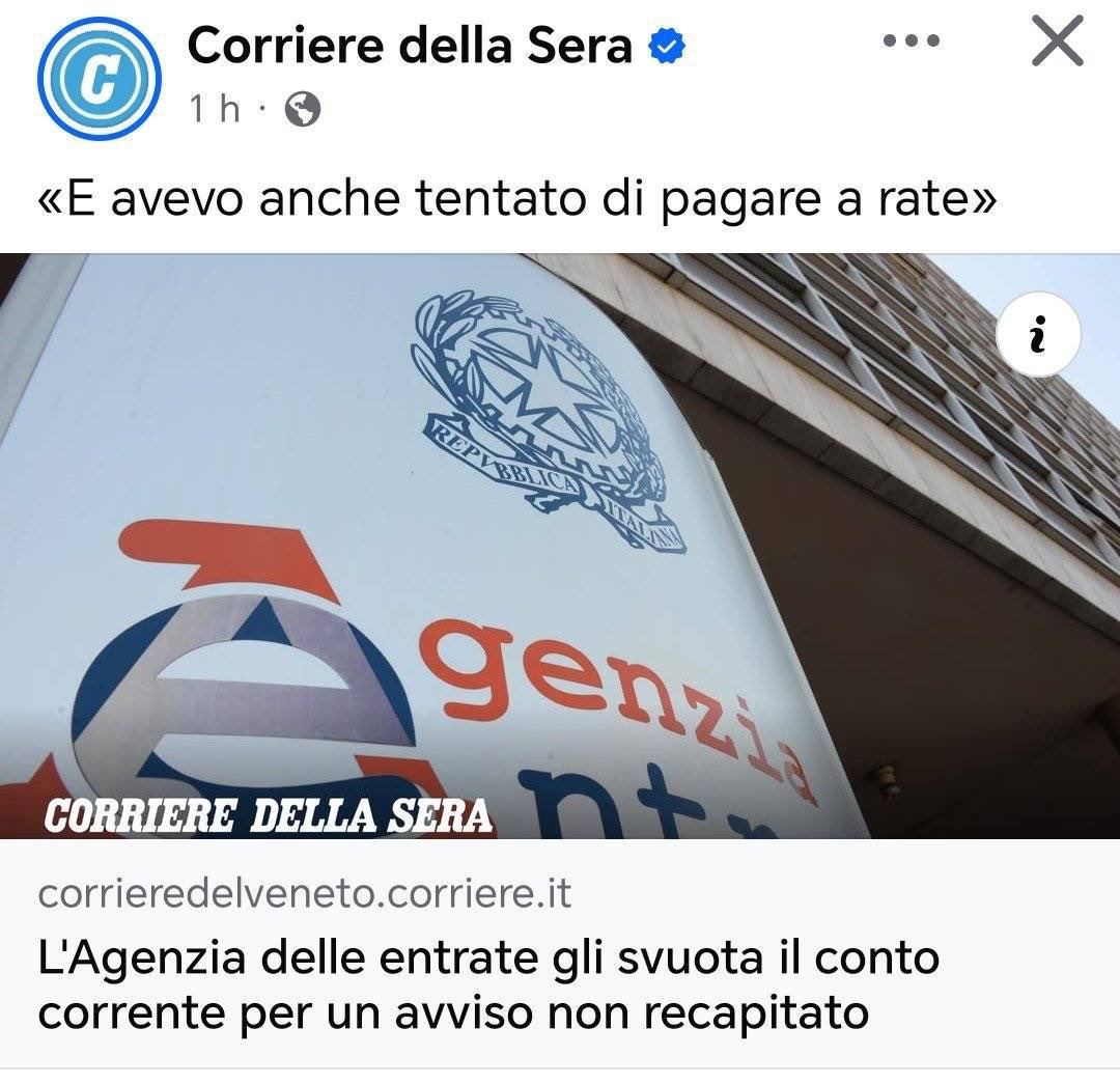 ProItalia_org's tweet photo. Vi ricordate di quando l’attuale governo della destra liberale ha introdotto la possibilità per l'Agenzia delle Entrate di accedere in automatico e già in fase stragiudiziale ai dati sulle giacenze dei conti correnti?

Il fine dichiarato era quello di “semplificare” e “alleggerire” l'iter per il pignoramento dei conti correnti di quanti risultino debitori.

Ebbene, oggi che vediamo in azione quel provvedimento, possiamo affermare ciò che, a dirla tutta, era facilmente prevedibile: l’unica cosa che il governo sta riuscendo ad “alleggerire” sono le tasche degli italiani.