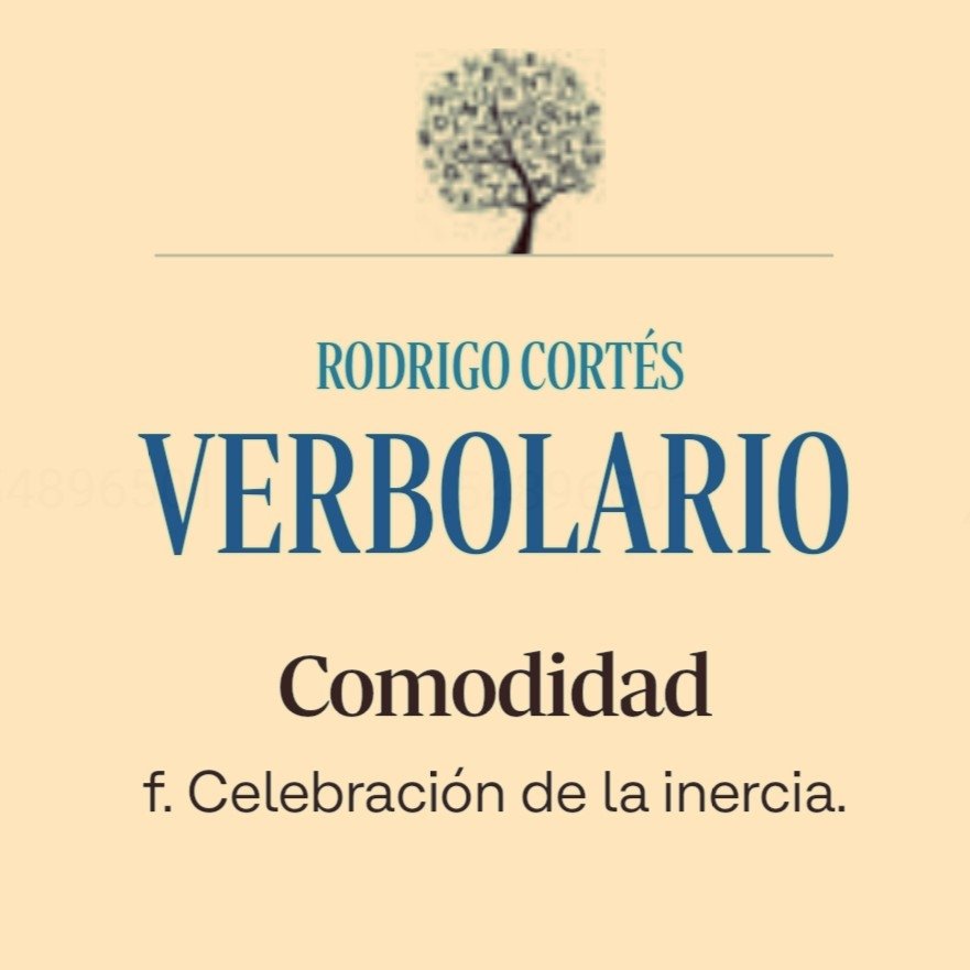 Verbolario's tweet photo. «Comodidad»; 7/jul/2026: voz n° MMMCMLXX @rodrigocortes https://t.co/jbrMXymgHY
