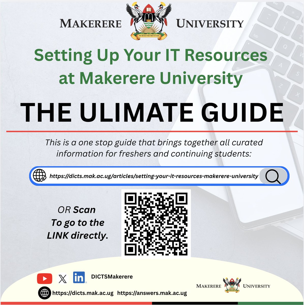 DICTSMakerere's tweet photo. 𝗧𝗛𝗘 𝗨𝗟𝗧𝗜𝗠𝗔𝗧𝗘 𝗚𝗨𝗜𝗗𝗘: 𝗦𝗲𝘁𝘁𝗶𝗻𝗴 𝗨𝗽 𝗬𝗼𝘂𝗿 𝗜𝗧 𝗥𝗲𝘀𝗼𝘂𝗿𝗰𝗲𝘀 @Makerere 

🔗https://t.co/eR2xeP42hO https://t.co/B9Uvp2kGwP