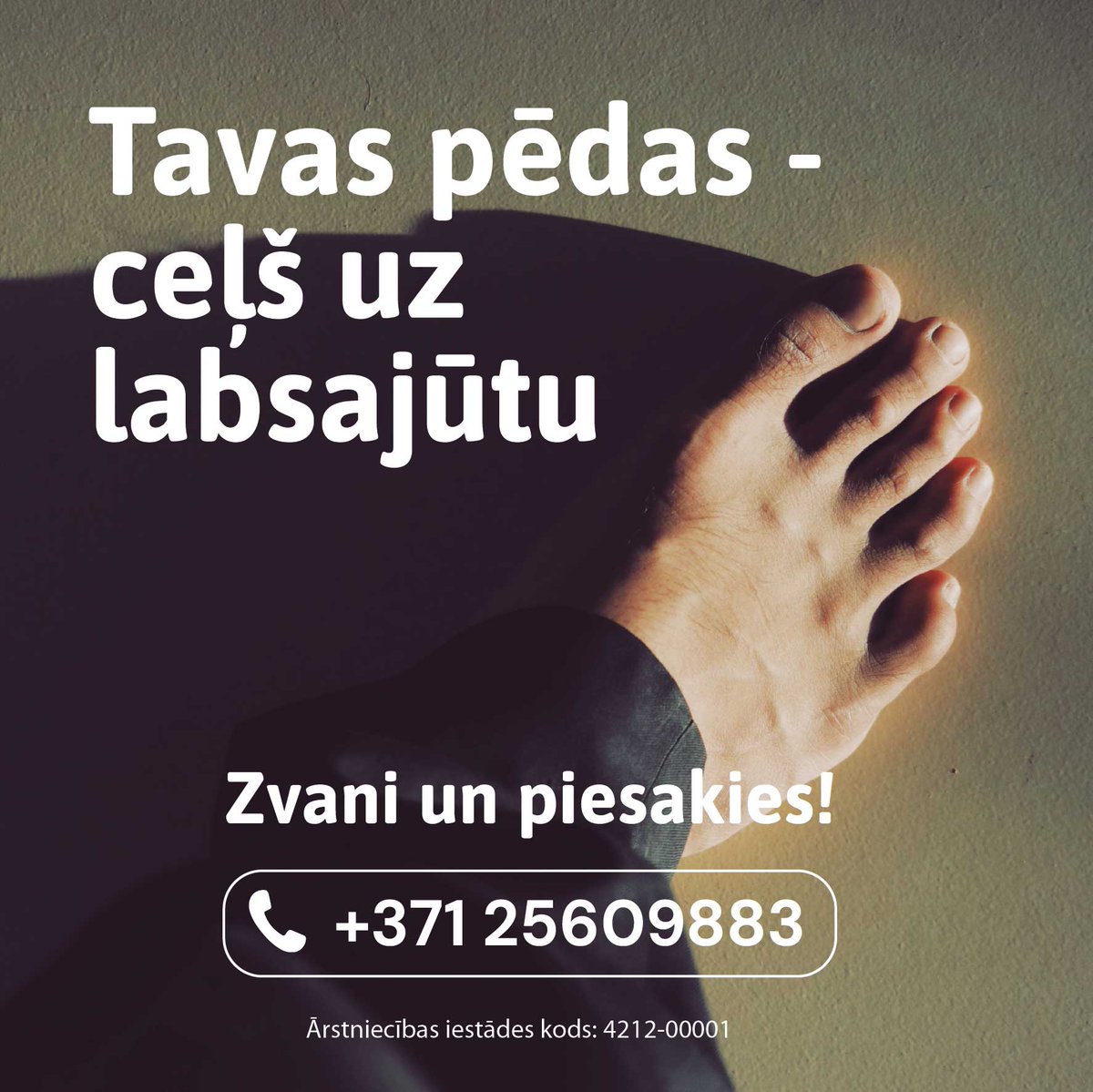 RehLigatne's tweet photo. 👣PĒDU REFLEKTORĀ MASĀŽA – vairāk nekā tikai pēdu masāža!

Masāžu veic pēdu reflektorās masāžas sertificēta masiere: Iveta Kleša.

Zvani un piesakies: 📞+371 25609883
🌐Vairāk piedāvājumu: https://t.co/9YfpWo8Fac https://t.co/tp0of0mBBV
