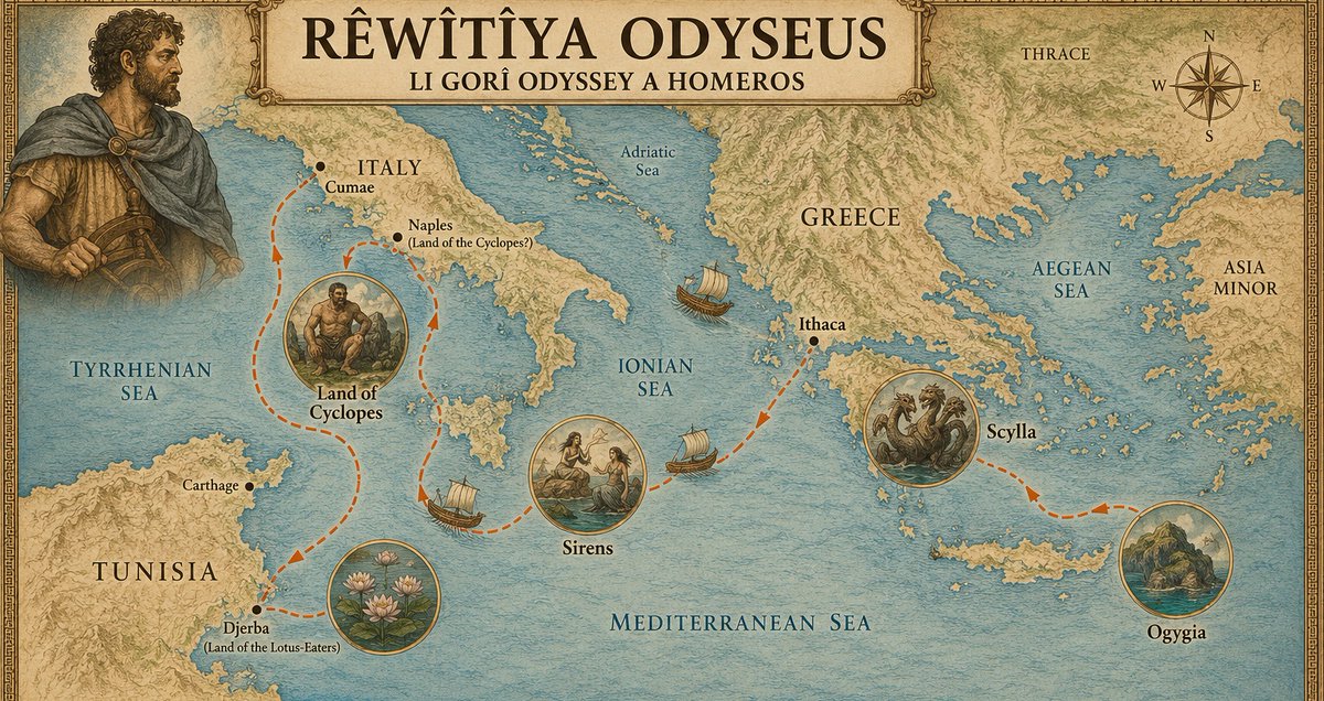 berwarnews's tweet photo. 3 hezar sal derbas bûn, lê lêgerîna ji bo rêya Odysseus hîn jî didome.

#Greekmyttology #Mîtolojî #YûnanaAntîk #Dîrok #Berwarnews 

https://t.co/tJrXZmZF0C https://t.co/vJlwIaELVd