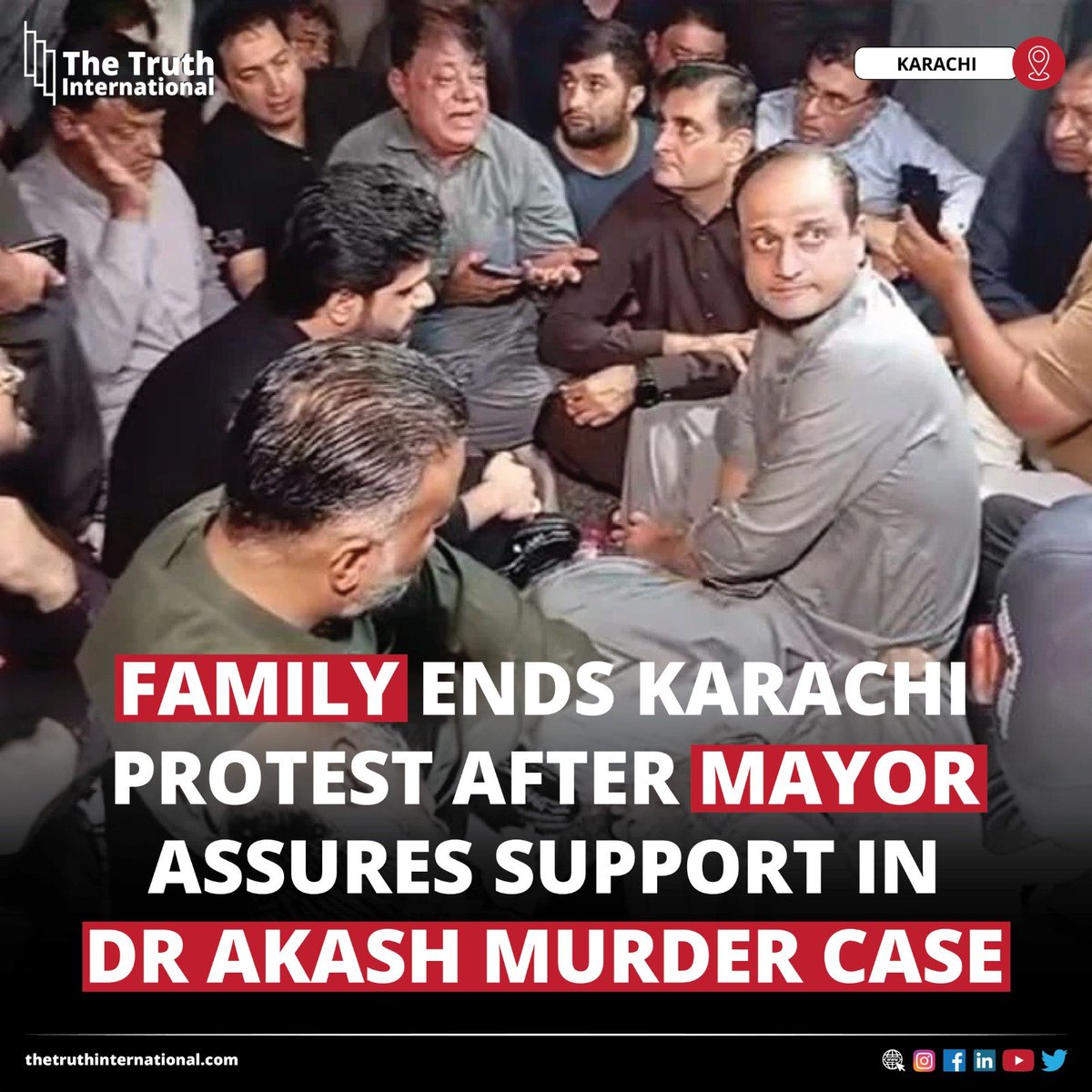 ttimagazine's tweet photo. Family ends Karachi protest after mayor assures support in Dr Akash murder investigation

FIND MORE: https://t.co/nx4uWynjZu

#Family #ends #Karachi #protest #mayor #assures #support #DrAkash #murder #investigation #TTI https://t.co/vFyM8Pn7Ln