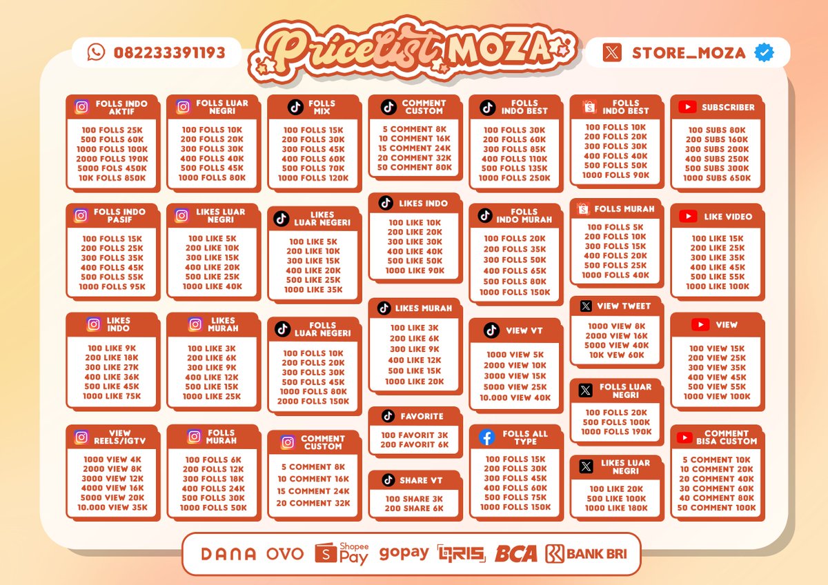 xiviore's tweet photo. Ridi yahh untuk instagram tiktok shopee youtube twitter x telegram spotify facebook fb. Muraah jual beli wts wtb reels igtv komen member fyp ig tt yt share save.

Fastrep wea dibiio
like likes views view folls retweet subs subscribe followers foll upfoll fols. https://t.co/33FfysKWts