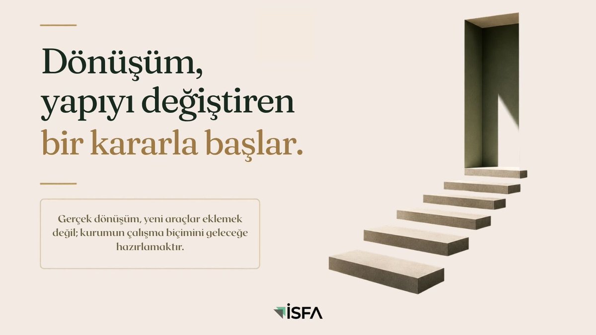 isfaconsultancy's tweet photo. Dönüşüm, yeni ürünler eklemek değildir.
Kurumun düşünme ve karar alma biçimi değişmeden, kalıcı dönüşüm gerçekleşmez.

#FinansalDönüşüm #İSFA https://t.co/wceJMbGQav