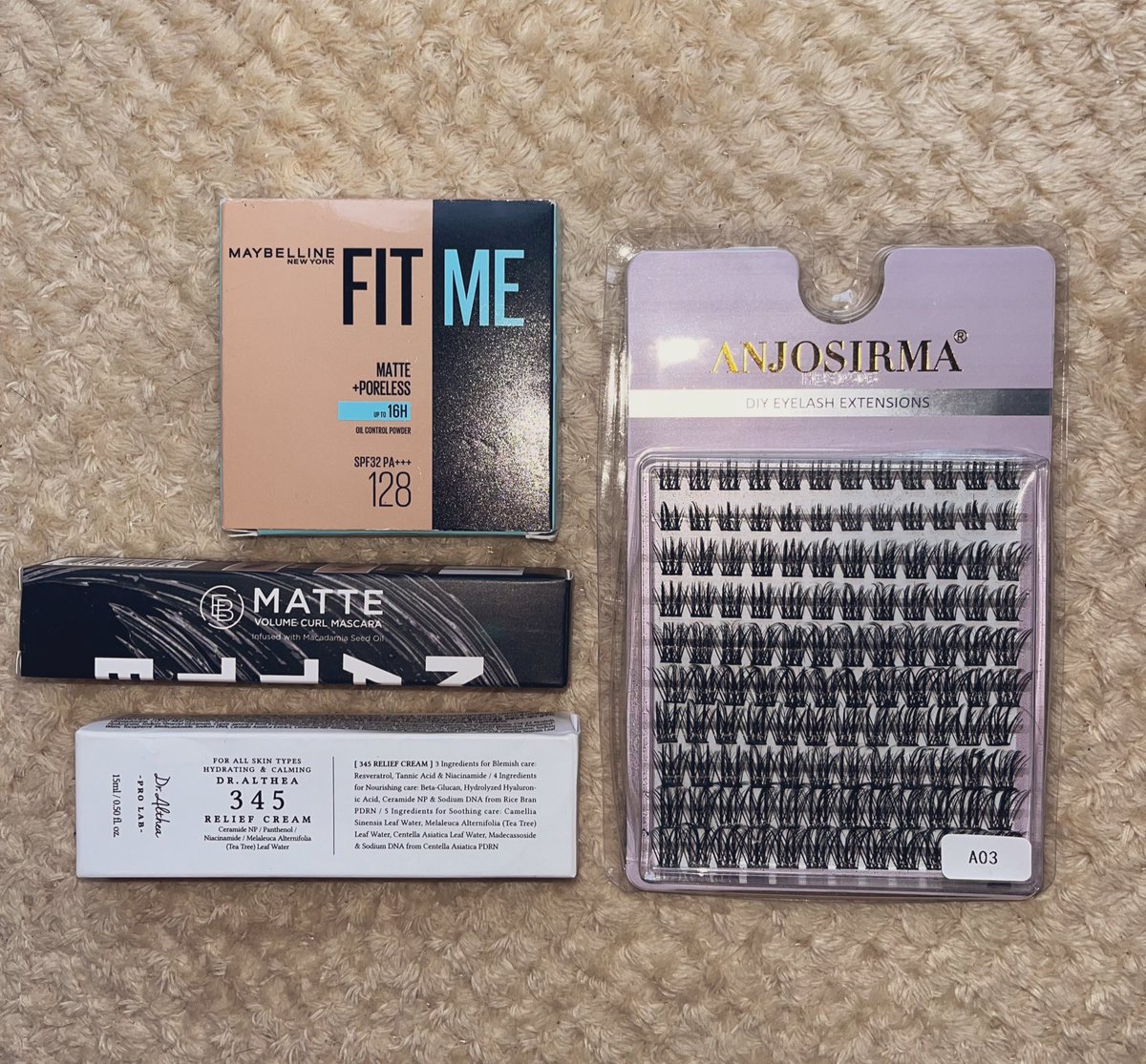 myneosmail's tweet photo. wts lfb ph discounted price

maybelline fit me powder shade 128 - 120
everbilena mascara - 90
anjosirma cluster lashes - 100
dr. althea 345 cream - 450

selling some of my makeup all bought from 🍊app, only use once or twice
rfs: wrong shade, double purchase and not hiyang to me https://t.co/Pt5kkGHo8g
