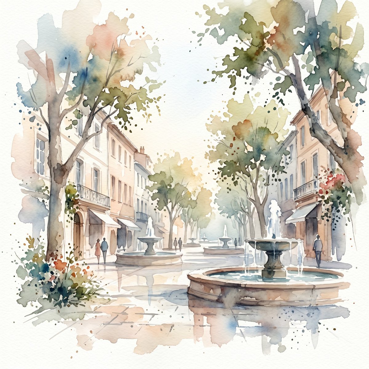 jespadah's tweet photo. Fuentes y plátanos - Aix-en-Provence (Francia) https://t.co/Yx2Wfocy8G