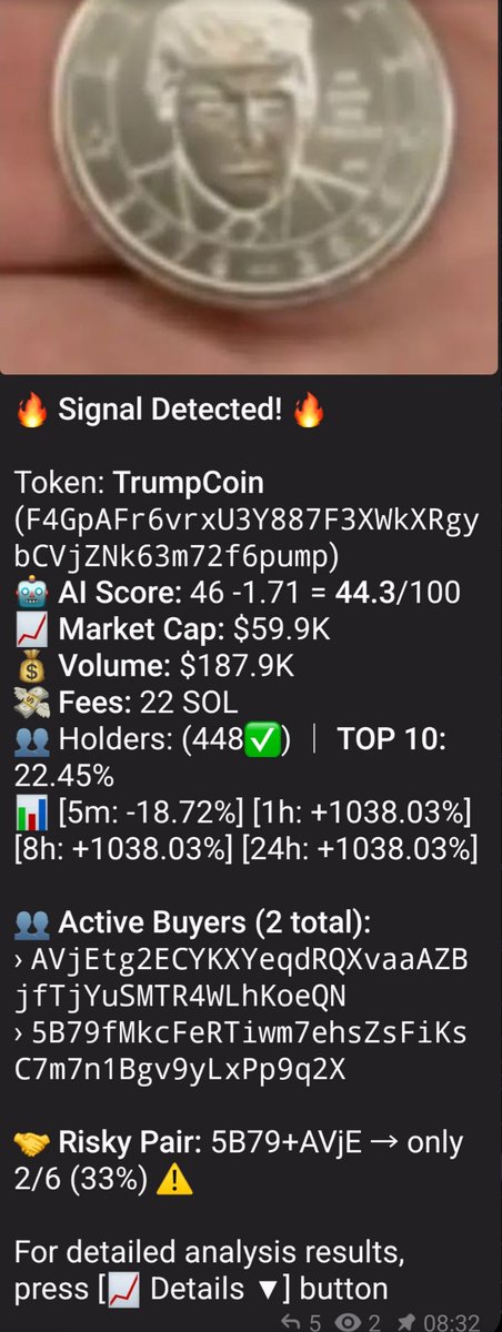 TheShoalBot's tweet photo. Smart money doesn't announce itself.
It just moves.

ShoalBot caught the wallets loading.

TrumpCoin at $59K → 60x in 2h 25m. 

#Solana #TrumpCoin #ShoalBot https://t.co/g3XBtiXvsN