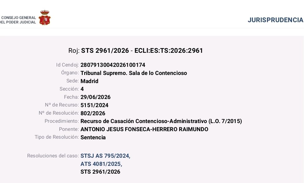 rivi55's tweet photo. STS 2961/2026: Para ser considerado medio propio las dos circunstancias de las letras a) y b) del art. 86.2 de la ley 40/2015 " deben ser comprobadas , (...) también en relación con la actuación que integra cada encargo" https://t.co/KXnEDl1l89