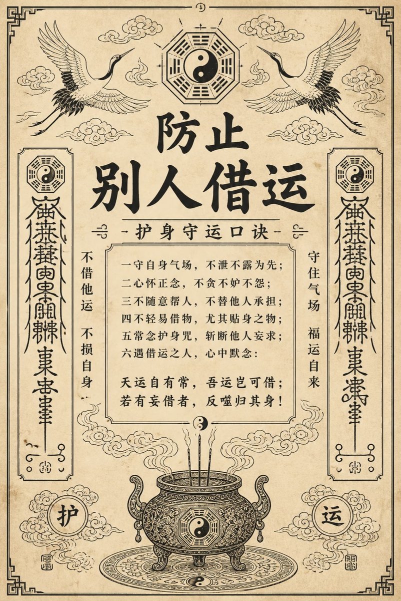 baziminglishi's tweet photo. 防止别人借运的方法
#玄学 #智慧 https://t.co/DRSYObJnqx