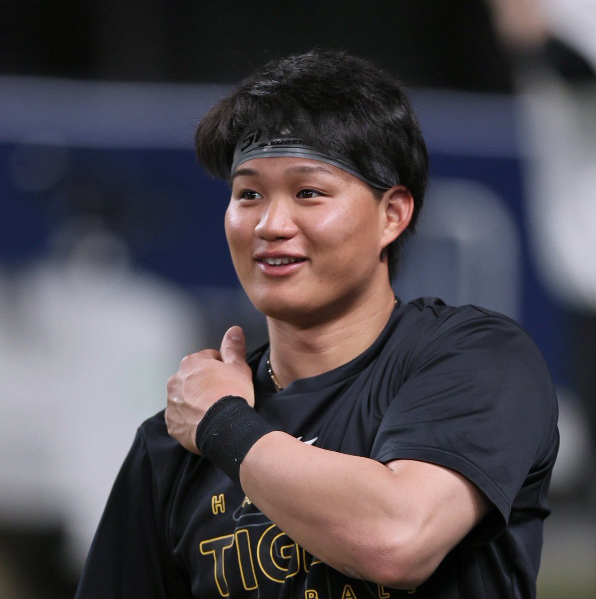 dailytigers2026's tweet photo. 試合前練習の様子です② https://t.co/VIGdD99kf5