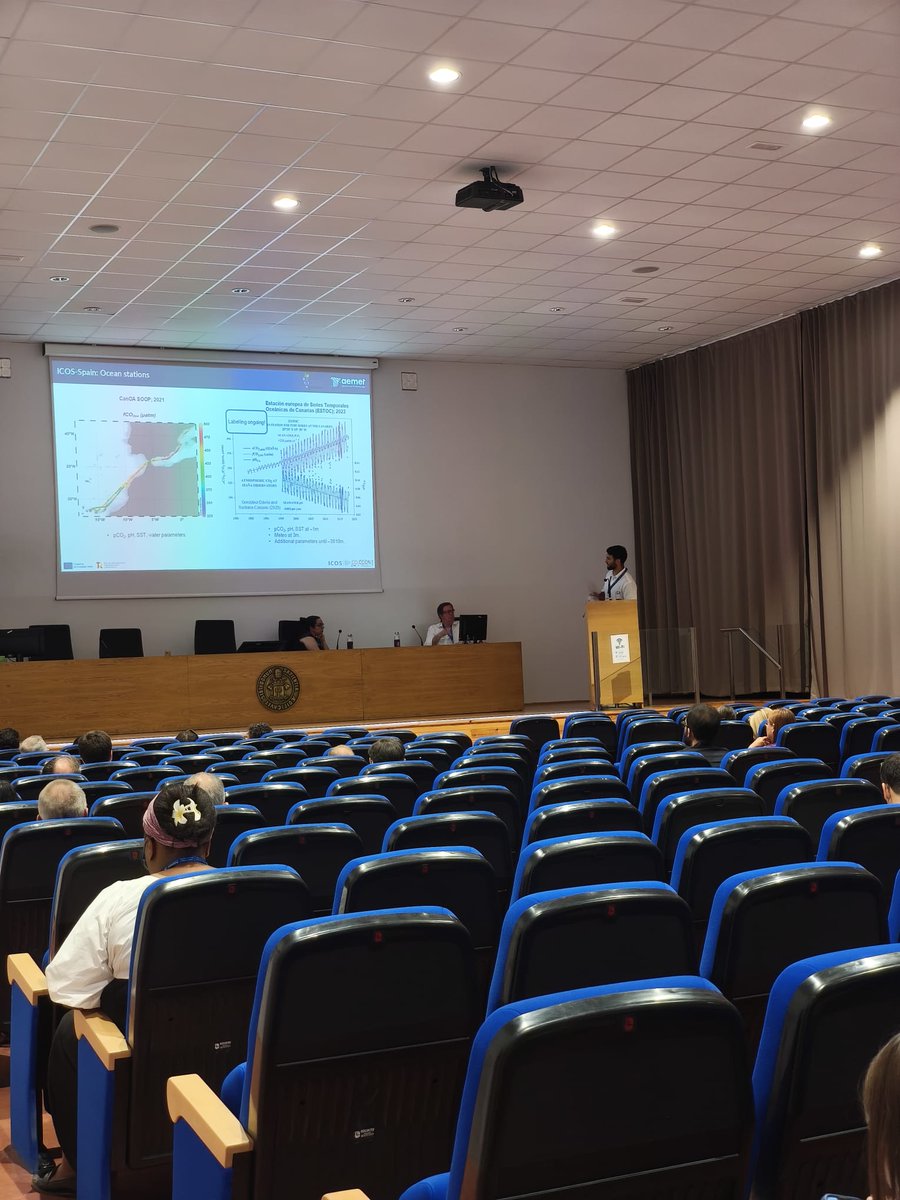 ICOS_Spain's tweet photo. ICOS-Spain and COCCON-Spain were presented in a keynote at RICTA26, building bridges for future collaborations with the Spanish-Portuguese aerosol research community. https://t.co/I1EoQXmPvW