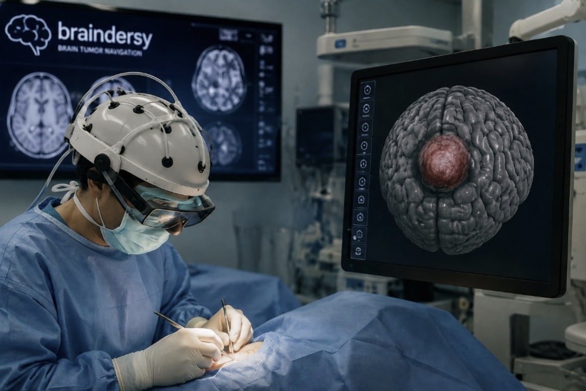 Satdi_UMH's tweet photo. 🧠 ¿Y si en una operación l@s cirujan@s pudieran saber, casi en tiempo real, si un tumor cerebral ha cambiado de posición? Eso busca #Braindersy, un proyecto liderado por @UniversidadMH que cuenta con el respaldo de @GVAivace 

💻 Lee la entrada completa: https://t.co/0foNcnT4CB https://t.co/MgjioRwVTg