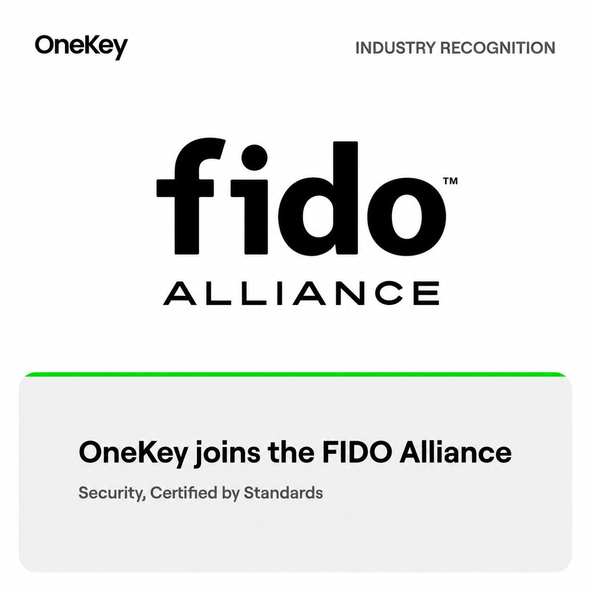 OneKeyHQ's tweet photo. OneKey has joined the FIDO Alliance — the global body behind passkeys, alongside Apple, Google, and Microsoft. 

We're now officially listed in the FIDO member directory. https://t.co/TcOsTKE45Q