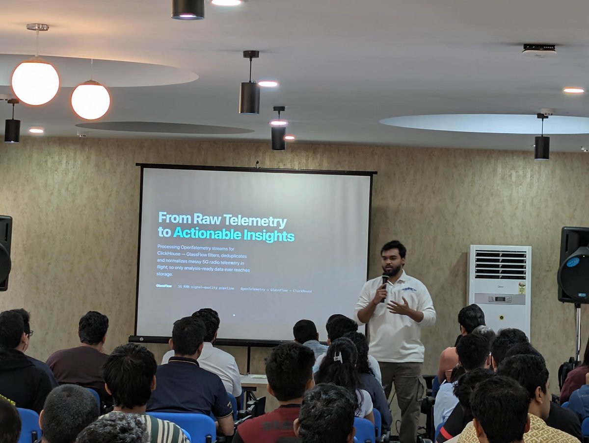 glassflowdev's tweet photo. Thanks to all who showed up for Pipes, Streams, and Queries with @ClickHouseDB last week 🙌

Sasi Teja broke down how to turn raw #OpenTelemetry streams into real-time insights in #ClickHouse.

Want to try it yourself?
Full demo here 👇 https://t.co/XJLXxF7lYN https://t.co/o6u9STBaeD