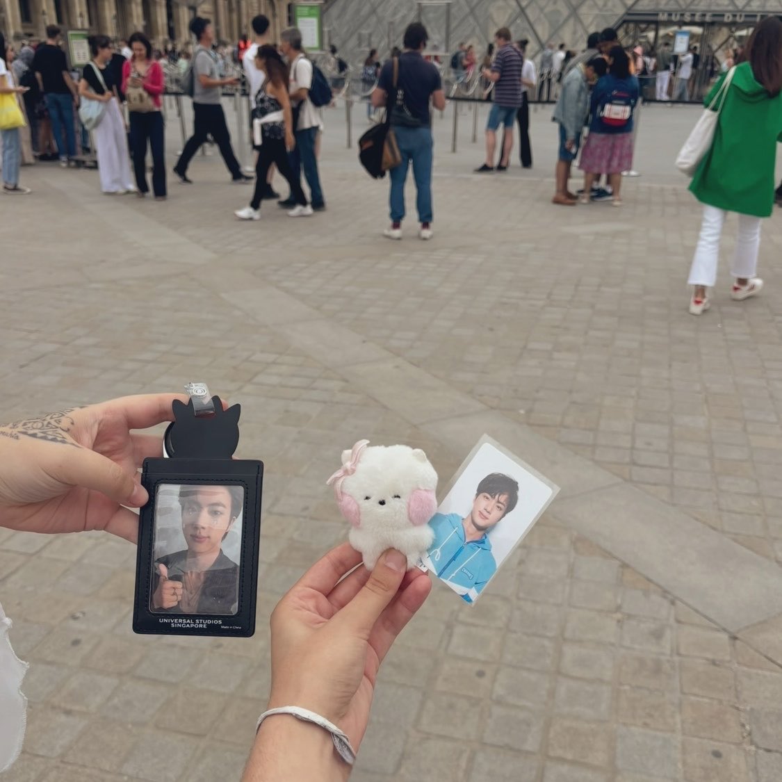 nichomoon02's tweet photo. it’s officially been two years since jin came to paris for the olympic torch relay, i’m still so proud of him 
two whole years since that magical day and everything that followed 🥹

honestly the me from two years ago could’ve NEVER imagined all of this happening, and i will be forever grateful that he came here and actually heard my words 🤍seriously still feels like a dream

happy 14th of july! the fact that seokjin is back in paris today of all days just brings back so much joy. 
thank you nini i love you so much, thank you for making me feel like the luckiest girl in the world