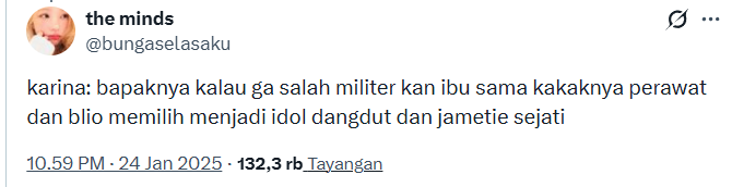 sungchanana's tweet photo. @starfess dulu awal bgt debut heboh nderr
sampe ada ucapan selamat dari Korps Marinir Republik Korea (Korea Selatan) mengucapkan selamat kepada KARINA karena debut 

mama sama tetehnya karina perawat, 
papanya marine soldier, 
trus tiba tiba jeng jeng karina jadi idol 😂 https://t.co/K3JiyYAEaG