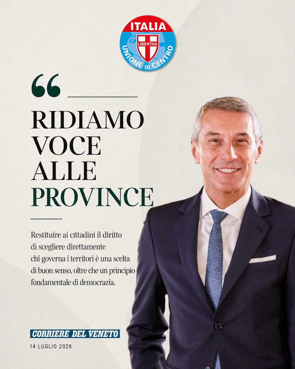 AntonioDePoli's tweet photo. Ridare voce alle #Province significa ridare voce ai territori.

Sosteniamo con convinzione il ritorno delle Province come enti di primo livello, con l’elezione diretta del Presidente e del Consiglio provinciale.

Leggi l'articolo completo  👉 https://t.co/rSTdIKqngm

 #Udc https://t.co/OrczOw9x0H