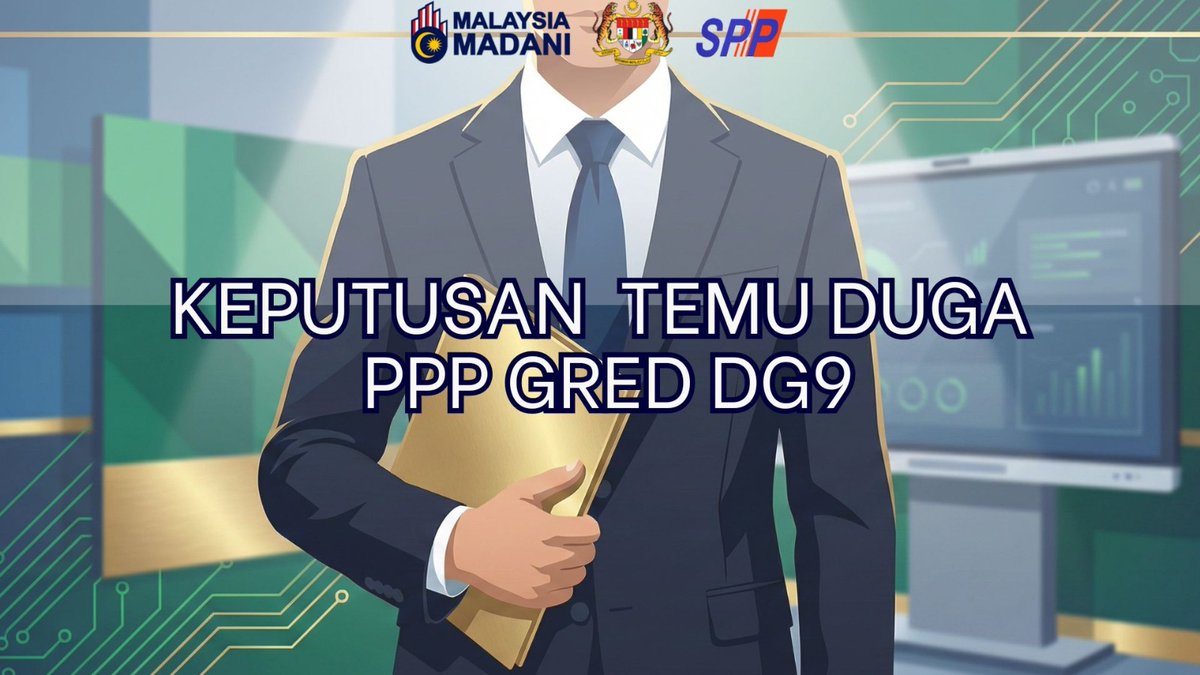 SPPMy's tweet photo. 𝐇𝐞𝐛𝐚𝐡𝐚𝐧 𝐤𝐞𝐩𝐮𝐭𝐮𝐬𝐚𝐧 𝐭𝐞𝐦𝐮 𝐝𝐮𝐠𝐚 𝐜𝐚𝐥𝐨𝐧 𝐊𝐞𝐦𝐞𝐧𝐭𝐞𝐫𝐢𝐚𝐧 𝐏𝐞𝐧𝐝𝐢𝐝𝐢𝐤𝐚𝐧 (𝐊𝐏𝐌) 𝐤𝐞 𝐣𝐚𝐰𝐚𝐭𝐚𝐧 𝐏𝐞𝐠𝐚𝐰𝐚𝐢 𝐏𝐞𝐫𝐤𝐡𝐢𝐝𝐦𝐚𝐭𝐚𝐧 𝐏𝐞𝐧𝐝𝐢𝐝𝐢𝐤𝐚𝐧 (𝐏𝐏𝐏) 𝐆𝐫𝐞𝐝 𝐃𝐆𝟗 𝟐𝟎𝟐𝟔

https://t.co/P70YPHLLT5 https://t.co/BKEfvxSt0H