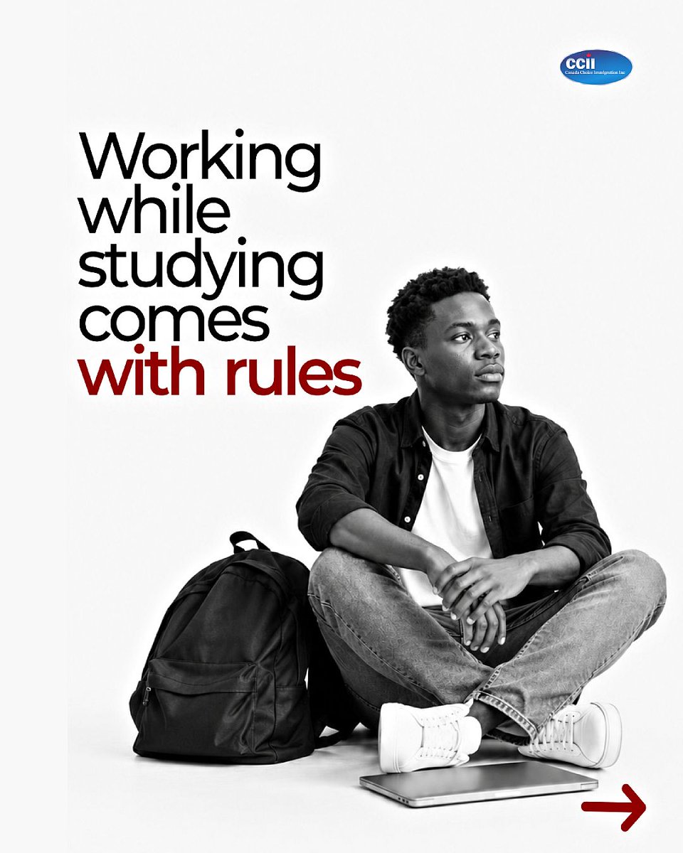 canadachoice1's tweet photo. Yes, international students can work while studying, but there are important rules you need to know. Understanding these rules can help you stay compliant and make the most of your study experience.

Have questions about studying and working in Canada? Drop them in the comments or send us a DM today!

#StudyInCanada #CanadaStudentVisa #WorkInCanada #InternationalStudents #CanadaImmigration #StudyAbroad #CanadaLife #VisaTips #CCII #ImmigrationConsultant