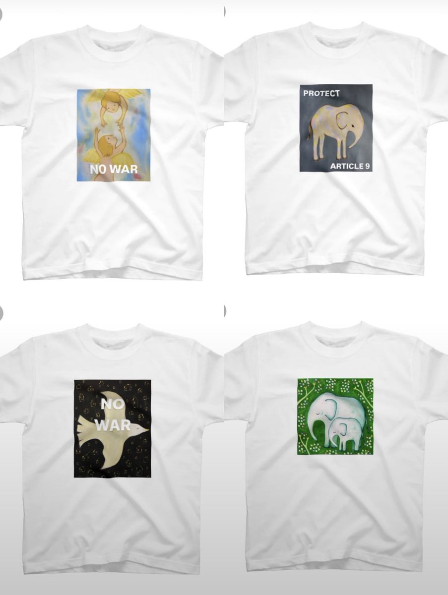 daisuke326's tweet photo. 有り難いことにSUZURIのTシャツがぽつぽつと売れ続けてます。
「NO WAR」「STOP GENOCIDE」「PROTECT ARTICLE 9」Tシャツなどありますので、引き続きよろしくお願いいたします🕊️
https://t.co/EvKFt18gxf https://t.co/SmAW16y8Jz