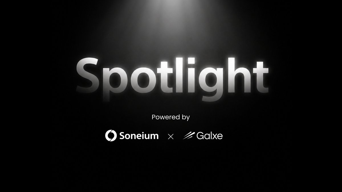 soneium's tweet photo. 🔦 Spotlight by Soneium Update: Rewards are ready for you! 🔦

Shoutout to our amazing community and partners for an incredible campaign. Don't leave your hard-earned rewards sitting around, go grab them now on @GalxeQuest!

🎒 Claim before 24th July. https://t.co/Zi3o5qgfqJ