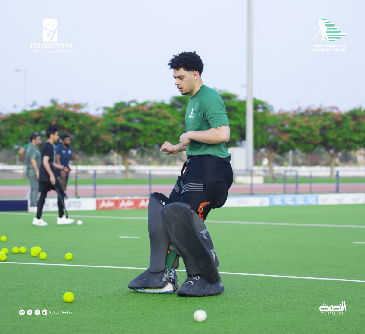 SaudiHockey's tweet photo. بكل عزيمة وإصرار، يواصل المنتخب السعودي للهوكي تدريباته اليومية في المعسكر الإعدادي، استعدادًا لخوض بطولة آسيا للهوكي الخماسي للناشئين، المؤهلة لكأس العالم.🏑🇸🇦

#المنتخب_السعودي_للهوكي https://t.co/GQ6lJmwWLZ