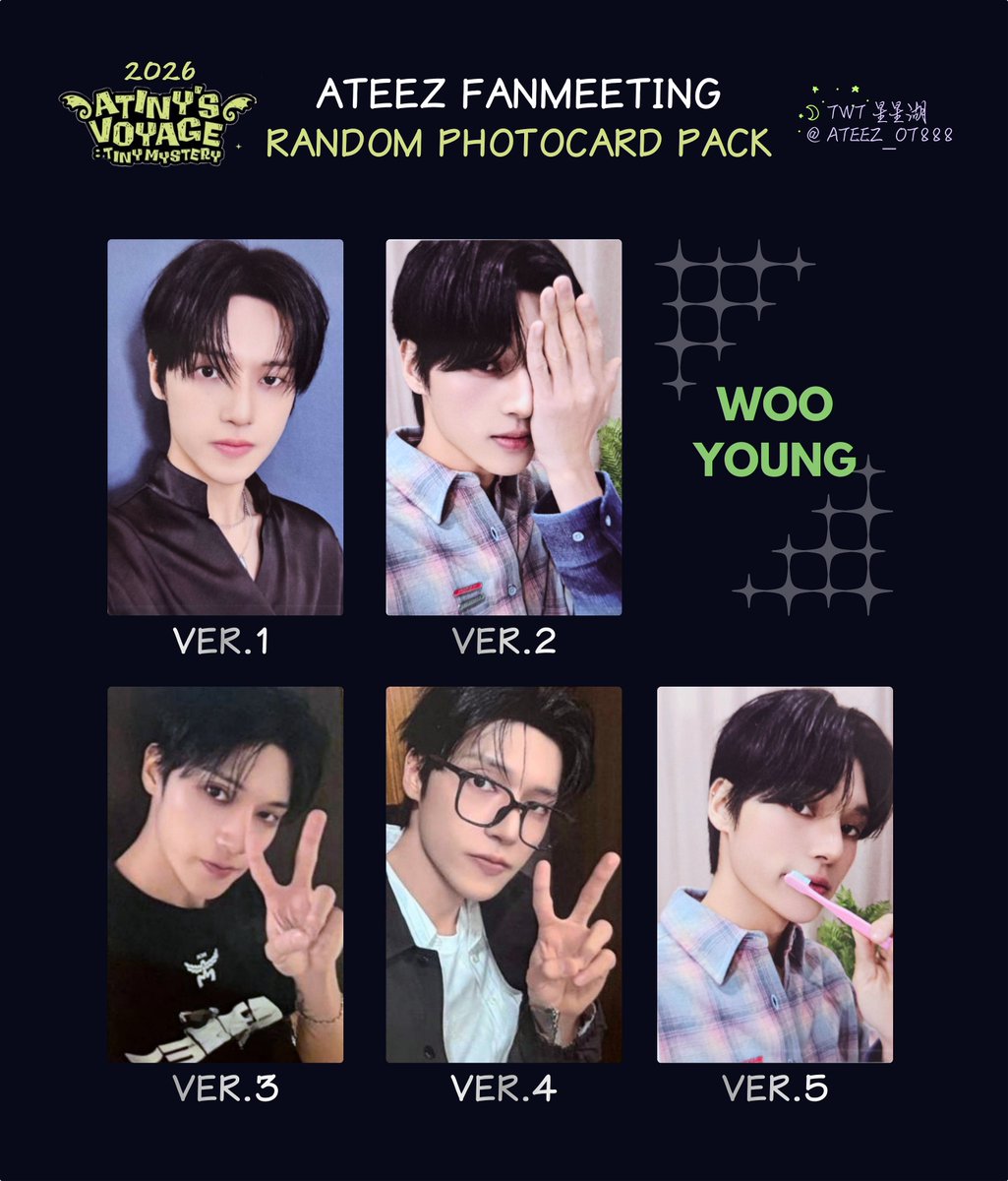 ATEEZ DAWN fanmeeting トレカ 2026 ATEEZ FANMEETING <ATINY'S VOYAGE: TINY MYSTERY> 👻random