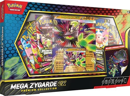 Pokemon TCG: Mega Zygarde ex Premium Collection with 8 Booster