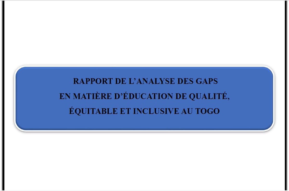 cntept's tweet photo. Publication du rapport de l'analyse des Gaps en matière d'éducation de qualité, équitable et inclusive au Togo.

En savoir plus 👇🏿
https://t.co/2H08J0lsTF https://t.co/FsixYjVXFS