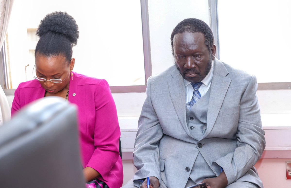 LoP_Uganda's tweet photo. Shadow Cabinet meeting chaired by LOP @JoelSsenyonyi this morning. https://t.co/BcLPXld3oI