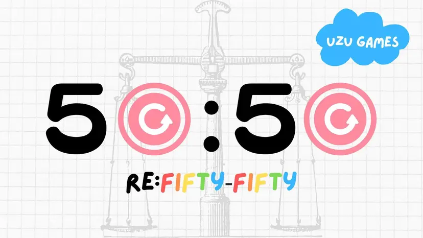 uzuappjp's tweet photo. 🌀ミニゲーム新作🌀
『50:50(リトライ)』
作者：ゴリラタオル
人数：5人
時間：30分

マスターチームvsアンチの、腹の探り合い！
やっぱり夏は、山だよなあ！？
新お題「任意のテーマ」搭載！
お好きなテーマでレッツ2択バトル！

※何度でも遊べるようになりました

#REFTYFIFTY https://t.co/sEbsAAN6yu