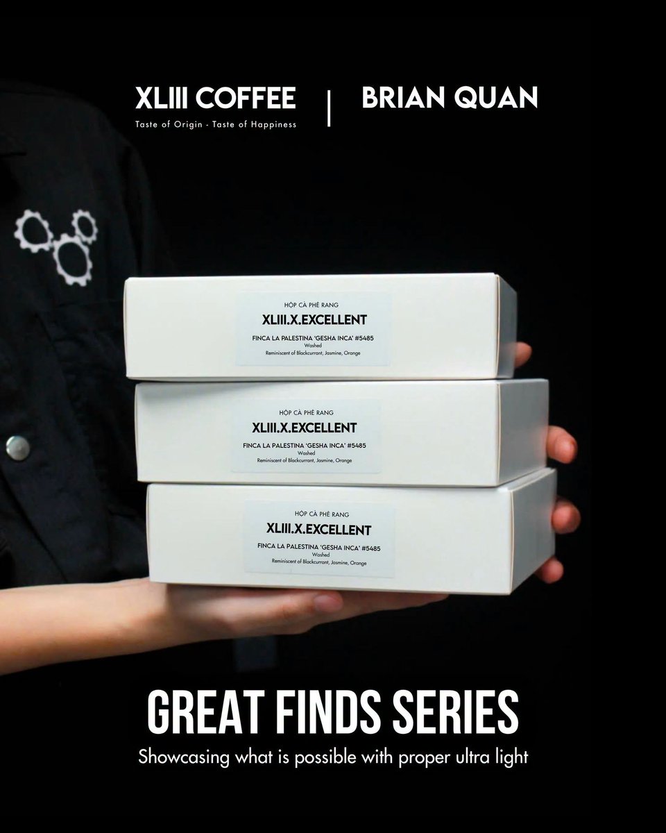 xliiicoffee's tweet photo. Finca La Palestina 'Gesha Inca' 5485 marks the debut of the Great Finds Series by XLIII Coffee and Brian Quan.
______________
#XLIIICoffee
#43FactoryCoffeeRoaster #43Factory
#TasteOfOrigin #TasteOfHappiness
#SpecialtyCoffee #FifthWaveCoffee #collaboration #geshainca #geshacoffee https://t.co/eoQxUdjH61