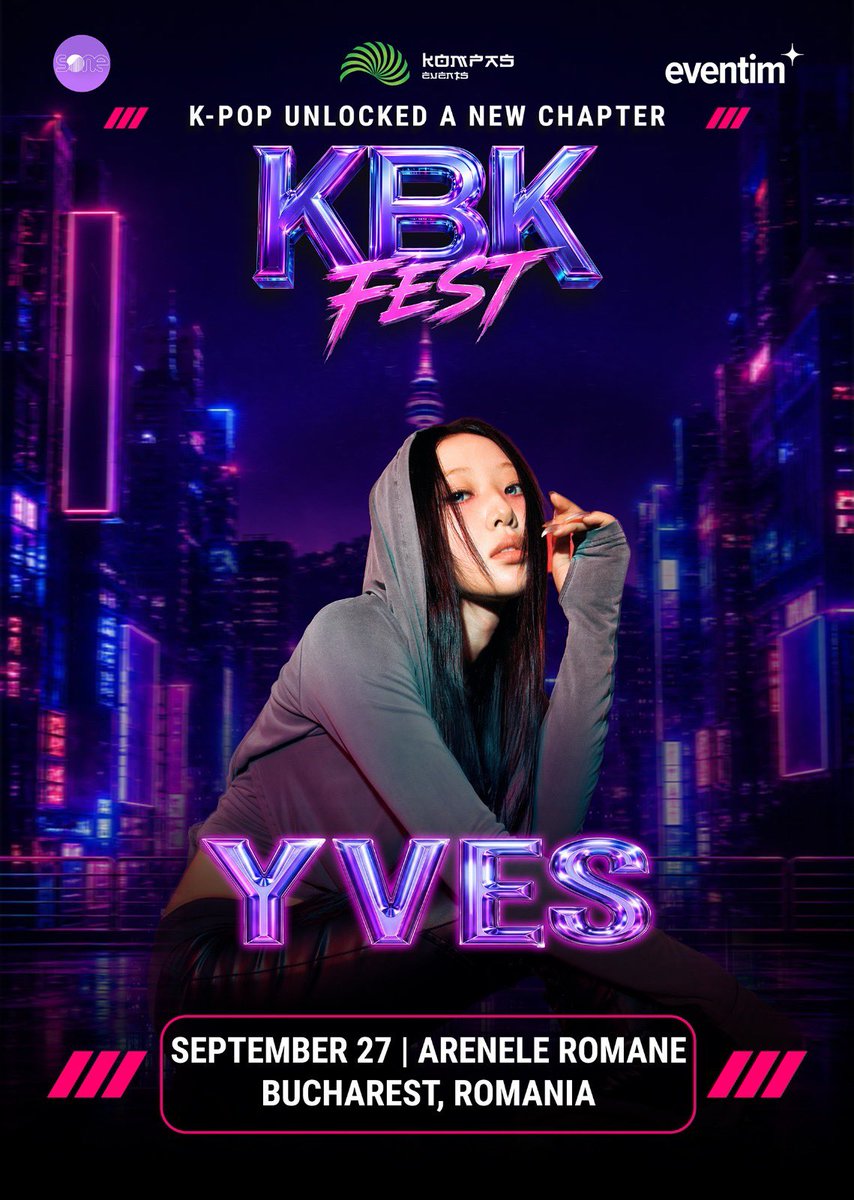 KpopbyKompas's tweet photo. The wait is over!
We’re beyond excited to welcome Yves to the KBK Fest stage on September 27.
See you there🩶
#KBKfest #yves https://t.co/VMbzL8HGxf