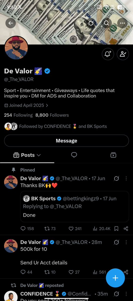 Adesco005's tweet photo. @Jowizazaa_gives @_The_VALOR Done boss, 9027251360 opay https://t.co/PkJhXB5ELp