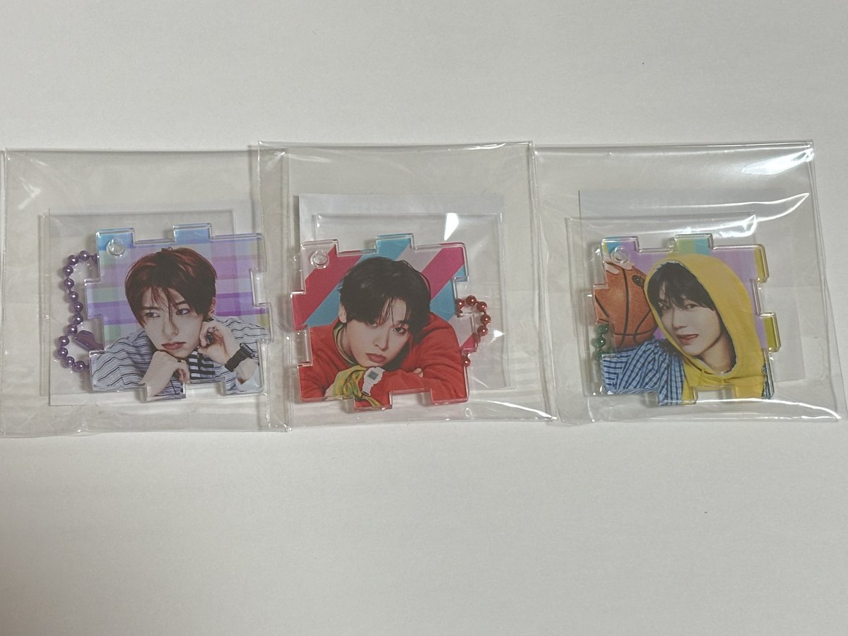 398_daisuki's tweet photo. NCTWISH NCT WISH ウィシ YO-I-DON BOY MEETS GIRL  mu-mo特典 
アクリルパズルキーホルダー トレカ 交換

【譲】画像のシオン、リク、ユウシ、ジェヒ、リョウ、サクヤ

【求】💖サクヤ

郵送での交換となります！
お気軽にお声掛けください🙇🏻‍♀️ https://t.co/B0Kfvv5y1D