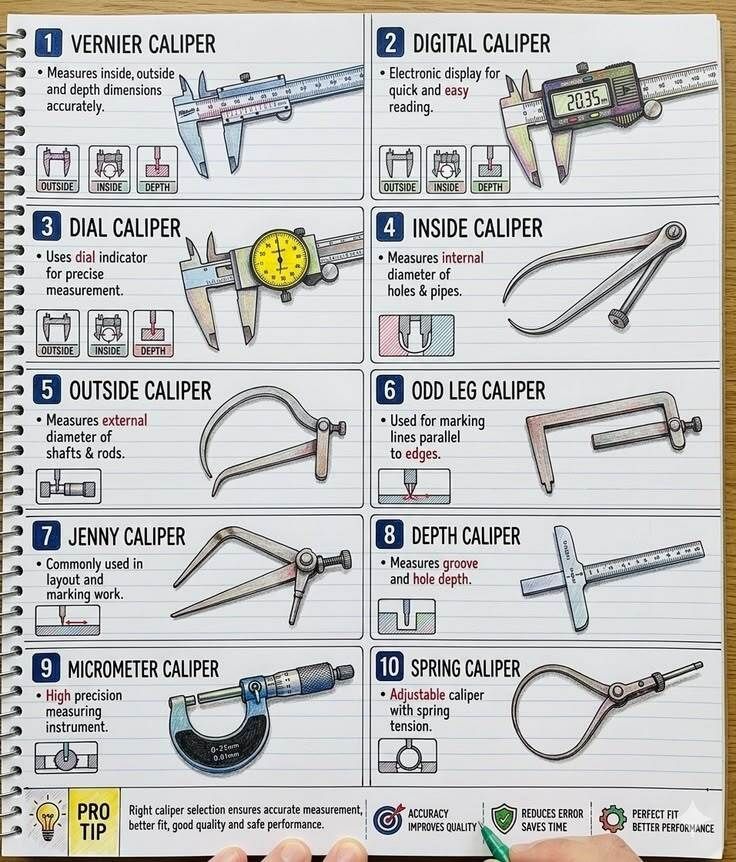 Worth_Knowin's tweet photo. Types of Calipers . https://t.co/TtwiMM0REp