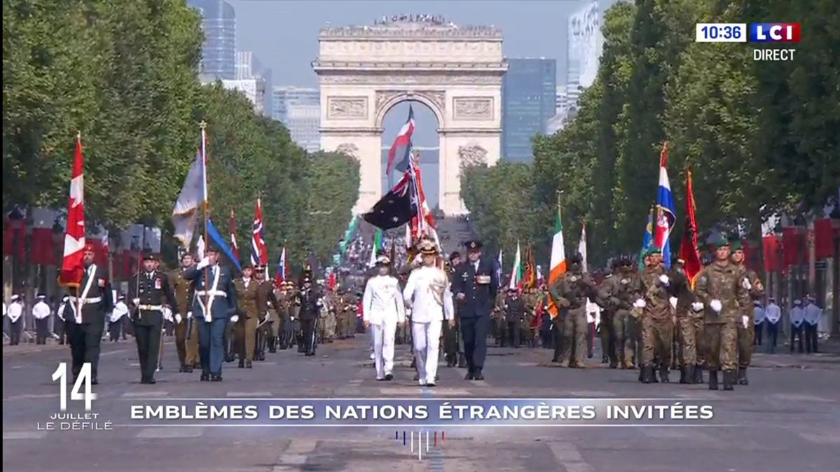 Stevius21's tweet photo. 🇫🇷🇫🇷🇫🇷Début du défilé du 14 juillet par 500 hommes provenant des armées d'une trentaine de pays dont l'Ukraine. 🇦🇱🇧🇪🇧🇬🇨🇦🇩🇪🇨🇿🇨🇾🇩🇰🇪🇦🇪🇪🇫🇮🇬🇧🇬🇷🇮🇪🇮🇹🇱🇺🇱🇻🇲🇨🇳🇱🇳🇴🇵🇹🇷🇴🇸🇰🇺🇦🇸🇪🇸🇮🇦🇹🇸🇰🇱🇹🇭🇺 https://t.co/vIIFrZXo3w