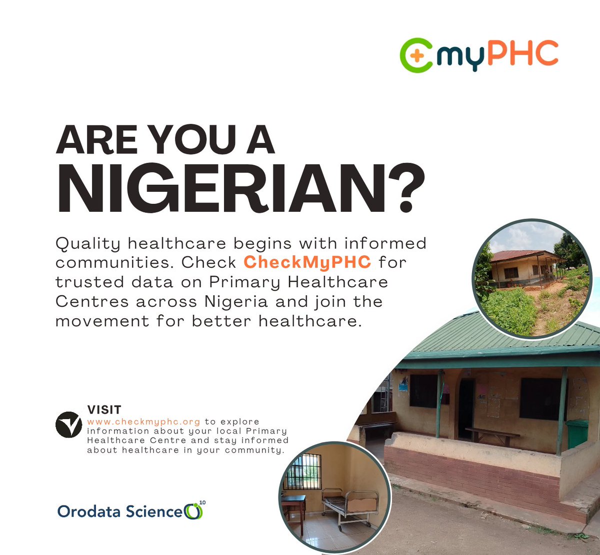 Orodata's tweet photo. Are You a Nigerian?
Access to quality healthcare begins with access to reliable information.

With CheckMyPHC, you can explore trusted data on Primary Healthcare Centres across Nigeria, understand the state of healthcare in your community, and support efforts to improve health services for everyone.

Visit https://t.co/HJgf9YtLJL⁠� today and stay informed.
Together, we can build a healthier Nigeria.
#CheckMyPHC #PrimaryHealthcare #HealthcareForAll #Nigeria #CommunityHealth #OrodataScience