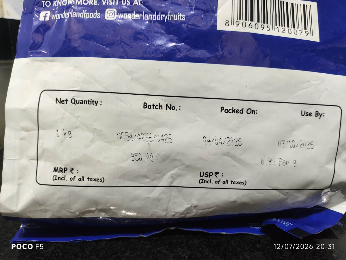 arvind75law's tweet photo. @ZeptoNow
I have received bad quality walnuts from zepto, order number is MOSPOMLNH06330 https://t.co/FZEQDRSg90