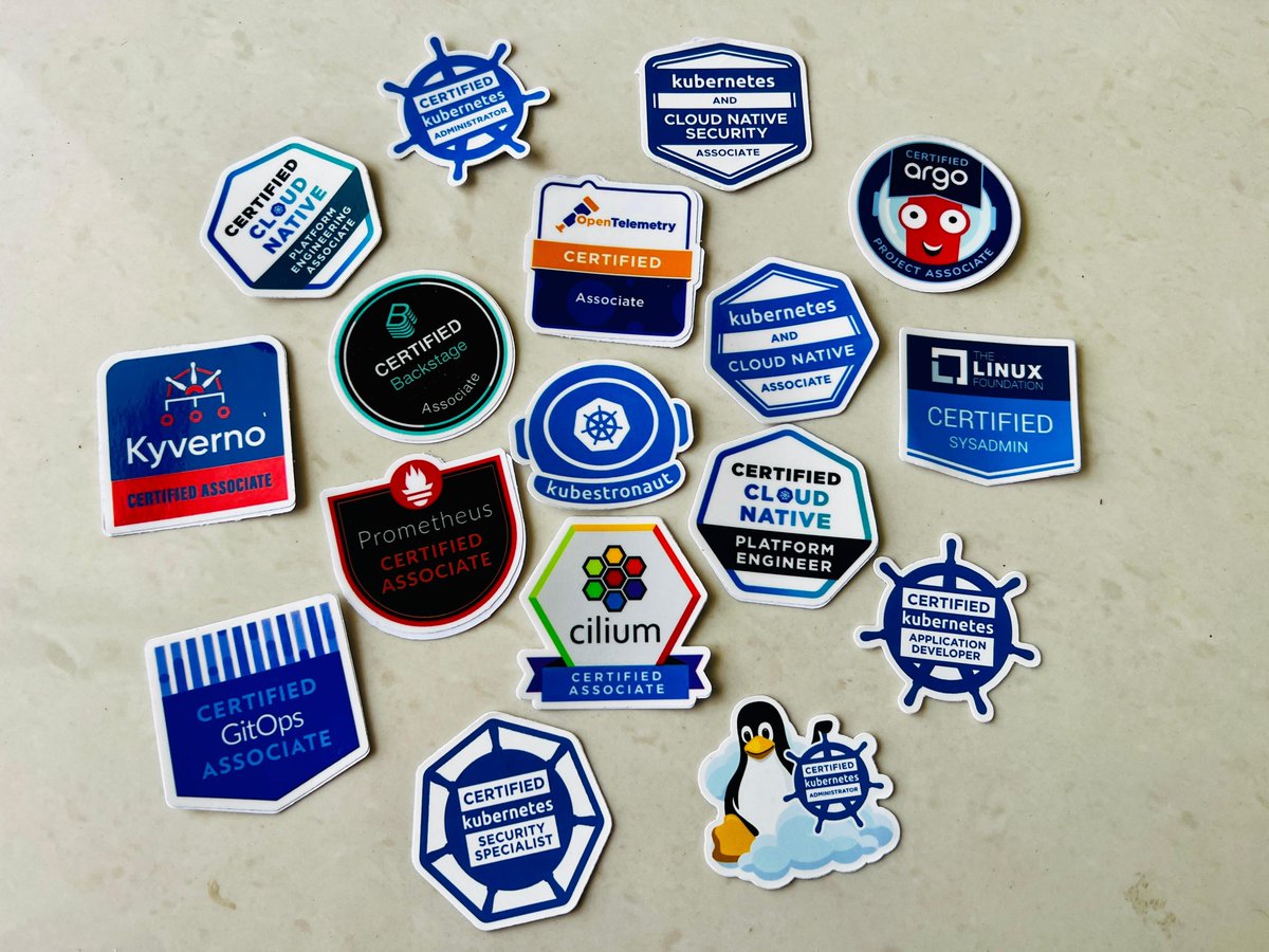 vishalanarase's tweet photo. 16/16 CNCF certs. Done 🎯
Officially qualified for the Golden Kubestronaut program 🧑‍🚀
Just waiting on the tag.
Grateful to the @CloudNativeFdn  community, the ecosystem is what it is because of the people in it.
#GoldenKubestronaut #CNCF #Kubernetes https://t.co/a6zw67Hq8n