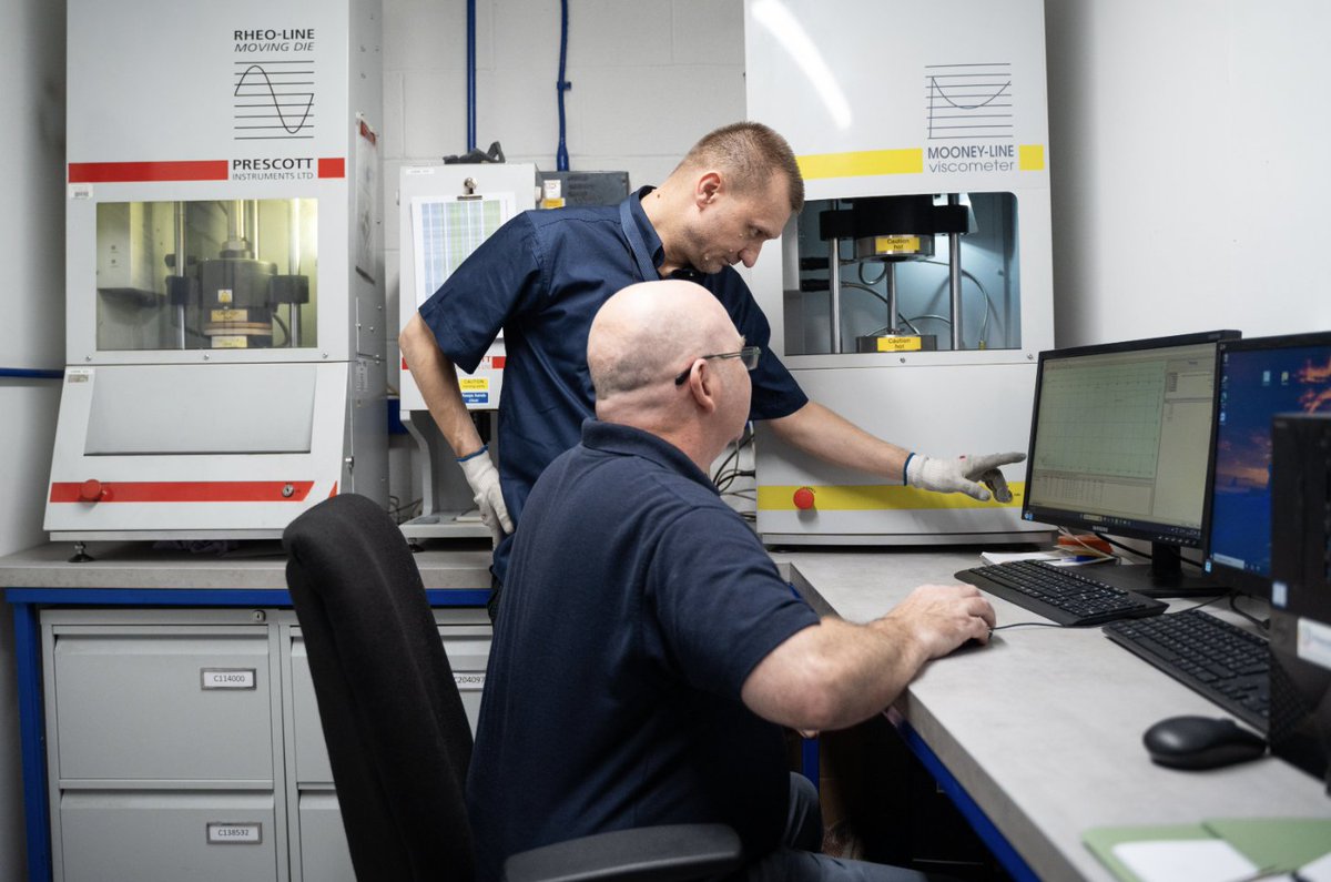 CamRubber's tweet photo. Good rubber mouldings start long before the mould closes. ๐
Using our Moving Die Rheometer and Mooney Viscometer, we test rubber compounds for processing and curing characteristics, giving us valuable data before production begins.
#RubberMoulding #MaterialTesting https://t.co/KxUSn5VbzI