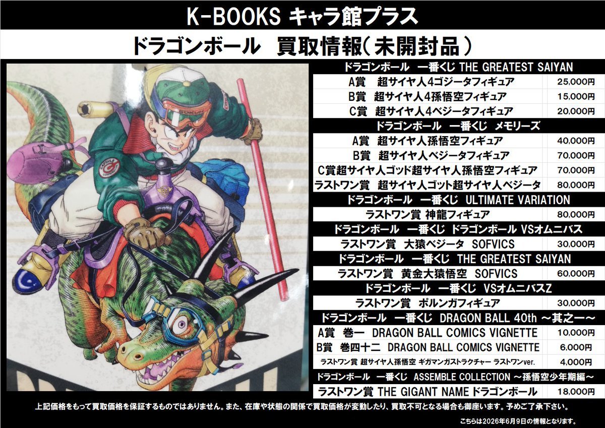 買取情報】 ドラゴンボール 一番くじ・フィギュア（未開封品） ☆THE